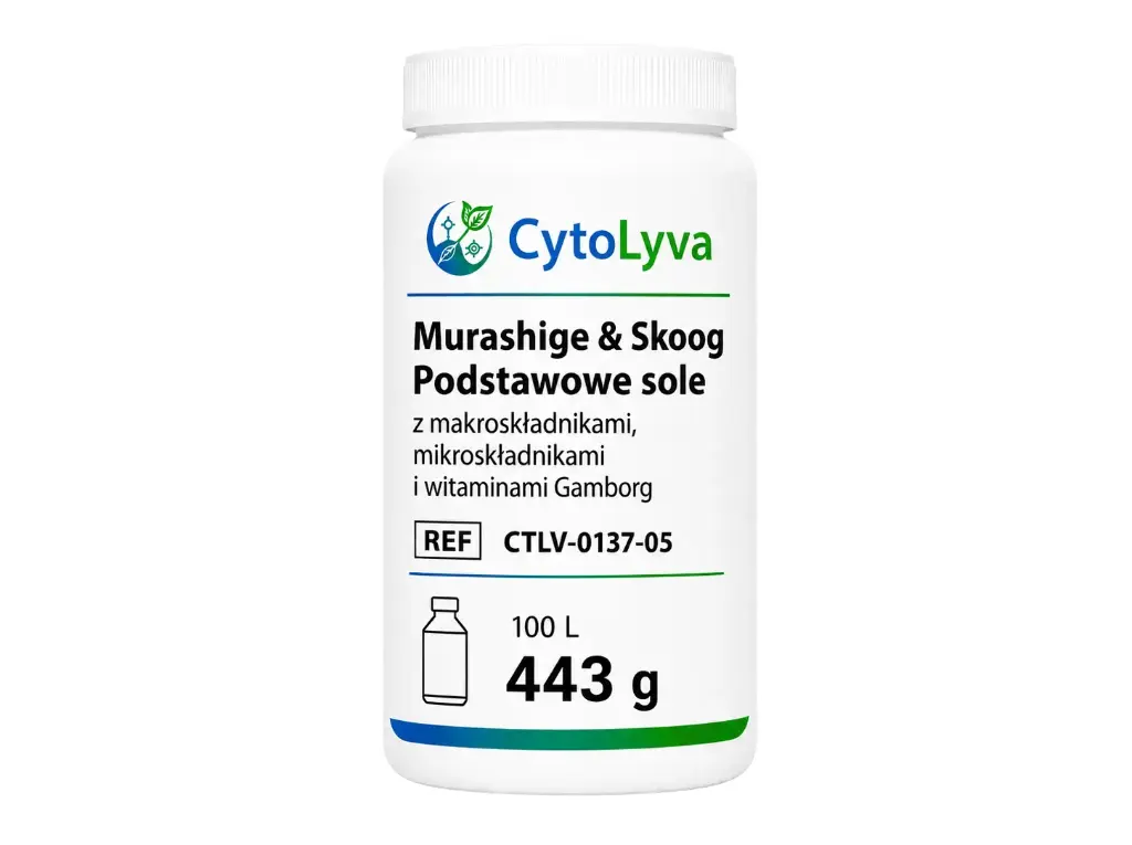 Murashige & Skoog Podstawowe sole z makroskładnikami, mikroskładnikami i witaminami Gamborg