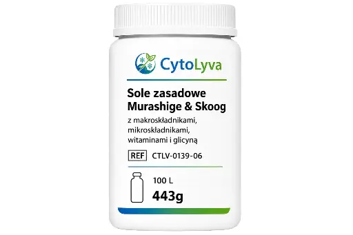 [CTLV-0139-06] Sole zasadowe Murashige & Skoog z makroskładnikami, mikroskładnikami, witaminami i glicyną