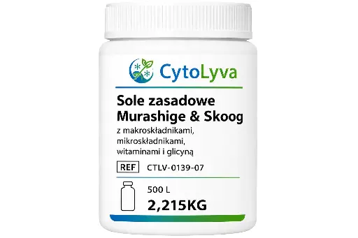 [CTLV-0139-07] Sole zasadowe Murashige & Skoog z makroskładnikami, mikroskładnikami, witaminami i glicyną