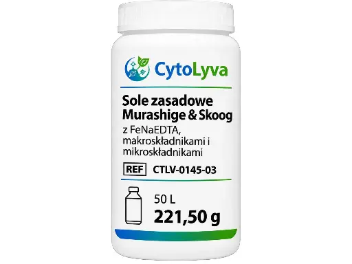 [CTLV-0145-03] Sole zasadowe Murashige & Skoog z FeNaEDTA, makroskładnikami i mikroskładnikami